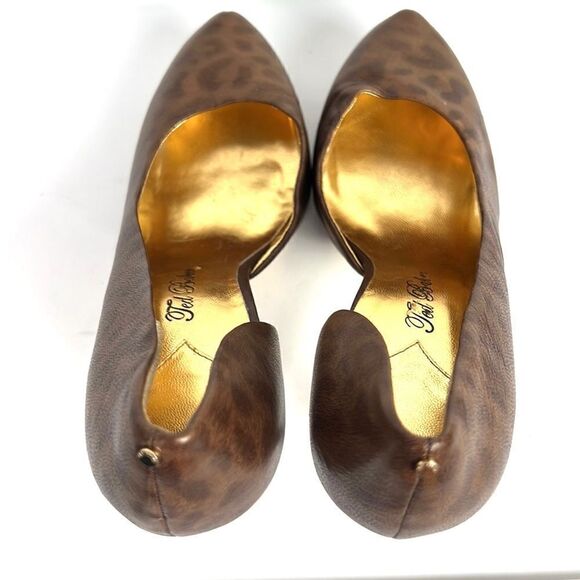 Ted Baker Leather Animal Print Platform High Heel Shoes Pumps US 9,5 - Picture 9 of 14